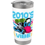 Zurück zu den 2010er Jahren, Vintage Twenty-Tens, Retro 2010 Doppelwandiger Edelstahl-Thermobecher