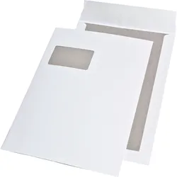 MAILmedia Versandtasche 30022359 C4 Papprückwand mit Fenster weiß 100 Stück