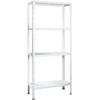 SCHULTE Regalwelt Schulte Steck-Grundregal Weiß 180 cm x 100 cm x 50 cm