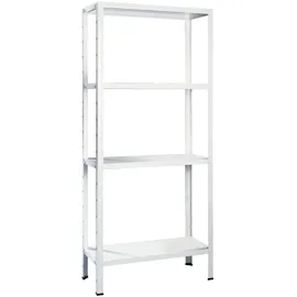 SCHULTE Regalwelt Schulte Steck-Grundregal Weiß 180 cm x 100 cm x 50 cm
