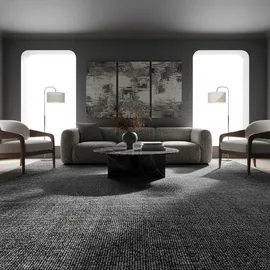 KADIMA DESIGN Teppich, Grau, 140x200 cm, in verschiedenen Größen erhältlich, Teppiche – Böden, Teppiche