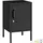 Tectake Nachttisch Baker 35 x 42,5 x 60,5 cm Schwarz