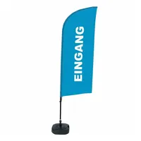 Showdown Displays Showdown Beachflag Eingang bl deutsch