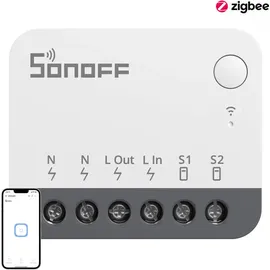 Sonoff ZBMINIR2 Zigbee Smart Licht Schalter Modul Relais Neutralleiter benötigt