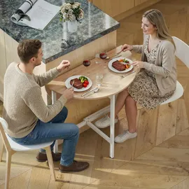 Homcom Küchentisch 80 x 76 cm beige