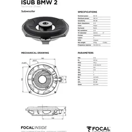 Focal ISUBBMW4 schwarz