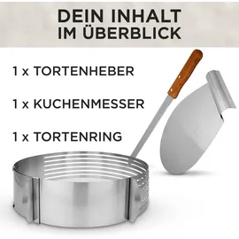 LAVUR Tortenring Set