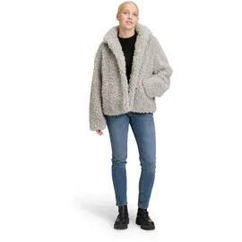 Amber & June Plüschjacke grau 38