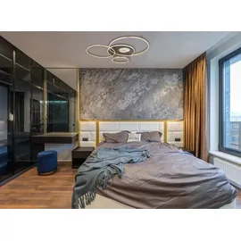 GLOBO LED-Deckenleuchte INVERTINA goldfarben