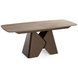 WFL GROUP Vanta 200 x 90 x 76 cm ausziehbar braun/grau