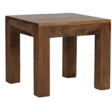 Wohnling WL1.204 Couchtisch Massivholz Sheesham 45 cm x 45 cm x 40 cm