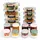 Relaxdays Frischhaltedose transparent 1,04 l 18-teiliges Set