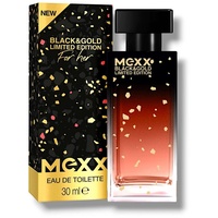 Mexx Black & Gold Limited Edition Eau de Toilette sinnlich-blumiger Damenduft, 30ml