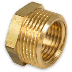 Messing Gewinde-Fitting Reduzierung mit Flansch IG-AG, schwere Ausführung (Ausführung: 2''AG - 1''IG)