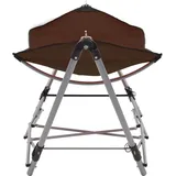 vidaXL Hängematte mit faltbarem Ständer Braun