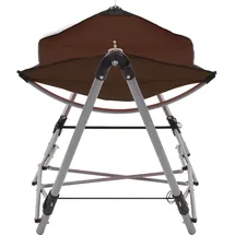 vidaXL Hängematte mit faltbarem Ständer Braun