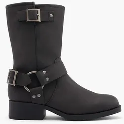 Bikerboots - Damen - schwarz