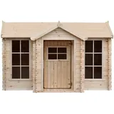 TIMBELA Spielhaus M520 Beige Holz