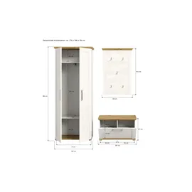 xonox.home Verona Sitzbank 175x196x39 beige