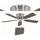 CasaFan FLAT 132-III BN 132 cm Deckenventilator nussbaum/buche