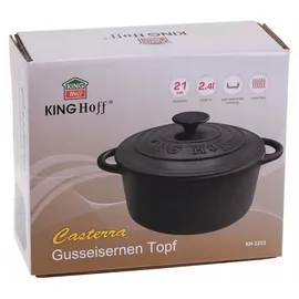 Kinghoff Gusseisen Kochtopf 22 cm rund