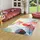 Pergamon Designer Teppich, Faro Tropical Blätter Bunt 80x150cm