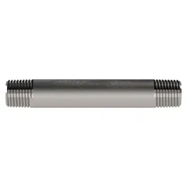 Riegler Rohrdoppelnippel, R 1/2, Länge 150 mm, Edelstahl 1.4571