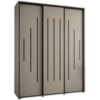 Abiks möbel MÖBEL Kryspol Schwebetürenschrank, Kaschmir, Metall, Nachbildung, 10