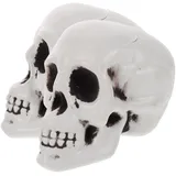 MAGICLULU 2 Stück Halloween-Totenköpfe Halloween- -Figur Realistische -Köpfe - Kunststoff-Totenköpfe Köpfe Menschliches Skelett Kopf Für