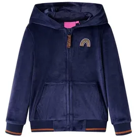 vidaXL Kinder Kapuzenjacke mit Regenbogen Kinderjacke Sweatjacke Jacke Marineblau - (geeignet für Jahre)