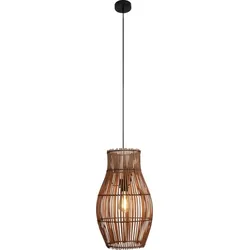ECO-LIGHT Pendelleuchte Bamboo 30cm 1xE27 Bambus dunkel