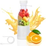 Tragbarer Mixer Mini Jug Blender Smoothie Maker Trinkbecher,380ml Elektrischer Fresh Juice Mixer Flasche with USB Wiederaufladbarer Mini Mixer für Shakes Saft Smoothies Reisen Fitnessstudio