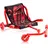 Vevor Drifter Trike Dreirad 60 kg, Dreiradscooter 960 x 440 x 285 mm, Kinderfahrzeug Dreirad für Kinder ab 4 Jahren, fährt auf allen harten Oberflächen im Innen- und A... - Rot