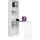 akord furniture factory AKORD SMART Weiß Schreibtischbibliothek B125 x H180 x T50 cm