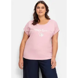Sieh an! Rundhals-Shirt in hortensie | Gr.: 48