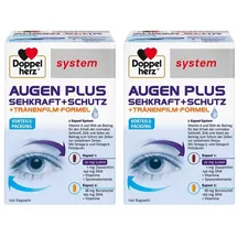 Doppelherz System Augen Plus Sehkraft + Schutz Kapseln 2 x 120 St.