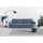 TRENDMANUFAKTUR Big-Sofa "Bourbon, Designsofa, Mega Sofa mit tollem Sitzkomfort, Breite 264cm", blau (blau horizon), B:264cm H:84cm T:111cm, 100% Polyester, Sofas, Big-Sofa, mit extra hohem Sitzkomfort, in trendigem Cord Bezug erhältlich