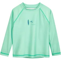 Playshoes Unisex Kinder Langarmshirt Rash-Guard-Shirt, Lang Mint Surfbrett, 74/80 cm