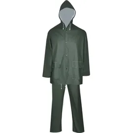 vidaXL 2-tlg. Regenanzug Wasserdicht Strapazierfähig Kapuze Grün Xl Vidaxl