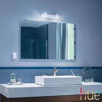 Philips Hue Adore Bathroom Double Spotlight - White