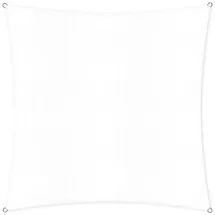 Lumaland Sonnensegel Quadrat | 3 x 3 Meter Wetterbeständiger Sonnenschutz inkl. Befestigungsseile | Terrasse, Garten & Balkon Schattenspender mit UV-Schutz [Weiß]