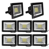 8pcs 50W SMD LED Strahler Fluter,Greenmigo IP65 Flutlicht Leuchtmittel Baustrahler Scheinwerfer Warmweiß Wandstrahler Außenstahler Leuchtmittel 8...