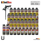 Brandschutzschaum B1 Bauschaum 24x750ml 2x Reiniger Schaum Montageschaum Pistole