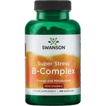 Swanson Super Stress B-Komplex mit Vitamin C Kapseln 100 St.