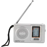 Tragbares Radio, Taschenradio Mit Am/fm-empfang Und Eingebautem Lautsprecher, Mini-radio, Silbergrau