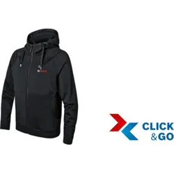 Bosch Beheizbare Kleidung GHH 12+18V XA: Akkuadapter, Ladegerät, 1x Akku, Gr. 3XL