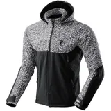 Rebelhorn Slash Softshell Motorradjacke Schwarz/Weiß M