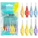 TePe Interdentalbürsten Extra Soft gemischt (ISO Größe 1-6: 0,45-1,1 mm) / Für eine besonders sanfte & effiziente Reinigung der Zahnzwischenräume / 1 x 8 Interdentalbürsten