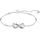 Swarovski Armband Unendlichkeit, Weiß, Rhodiniert