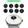 Withings ScanWatch Light 37 mm perlweiß, Sport Fluorelastomer-Armband grau/silber
